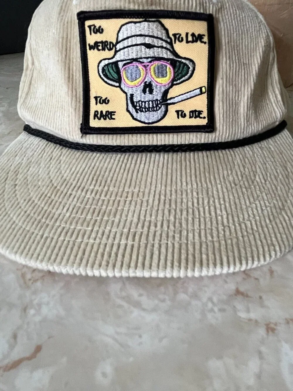 Snag Collective High Powered Mutant Hunter Thompson 5 Panel Corduroy Cap - Picture 3 of 8